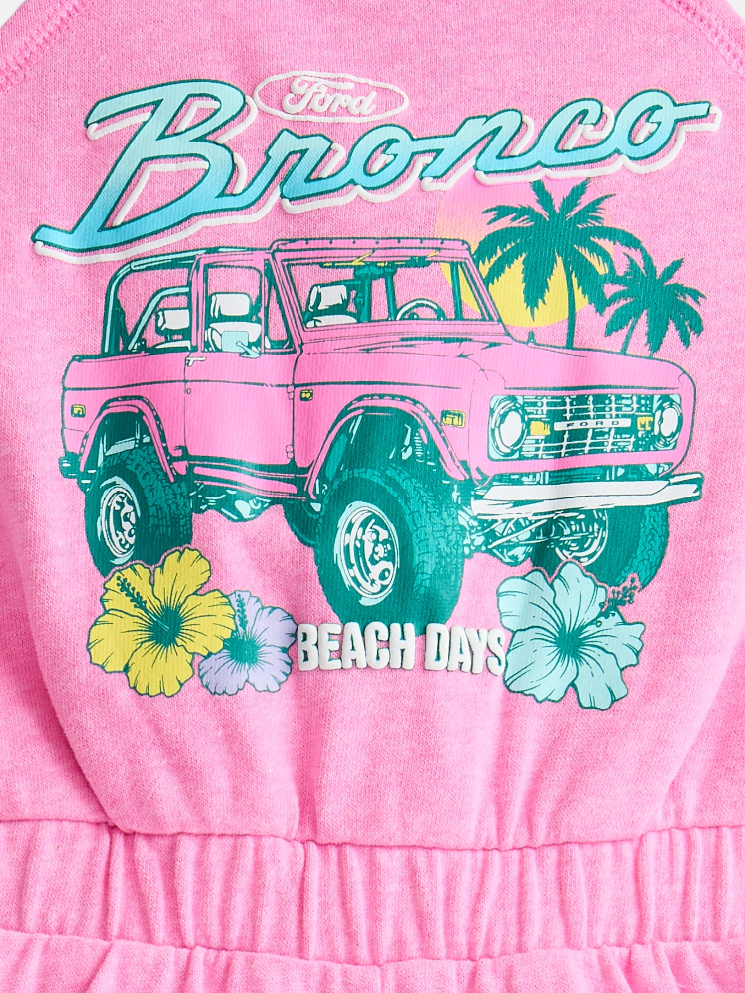 Ford Bronco Toddler Girls Sleeveless Romper, Sizes 12M-5T