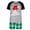 3-Gray, variant on Family Christmas Pajamas Matching Sets Short Sleeve Tops + Plaid Shorts Lounge Set Sleepwear