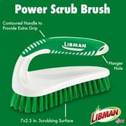 Libman Scrub Brush Kit Three Different Durable Brushes for Grout, Tile, Bathroom, Kitchen. Easy to Handle, Strong Fibers for Tough Messes Family Made in the USA, Unisex Lot 2406