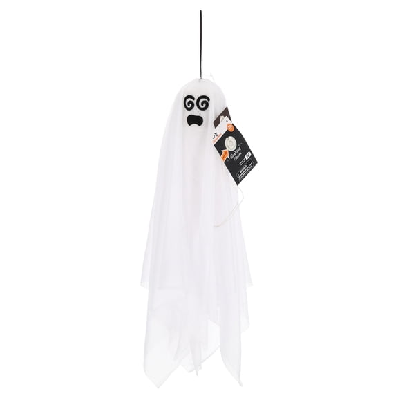 Shaking Ghost Decoration, White, 20", Halloween by Way To Celebrate