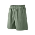 thumbnail image 4 of Aboser Women's Casual Shorts for Summer Wide Leg Cotton Shorts Loose Fits Elastic Waist Lounge Shorts Solid Color Beach Vacation Shorts with Pockets, 4 of 7