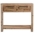 thumbnail image 7 of vidaXL Console Table 32.3"x13"x28.7" Solid Acacia Wood, 7 of 7