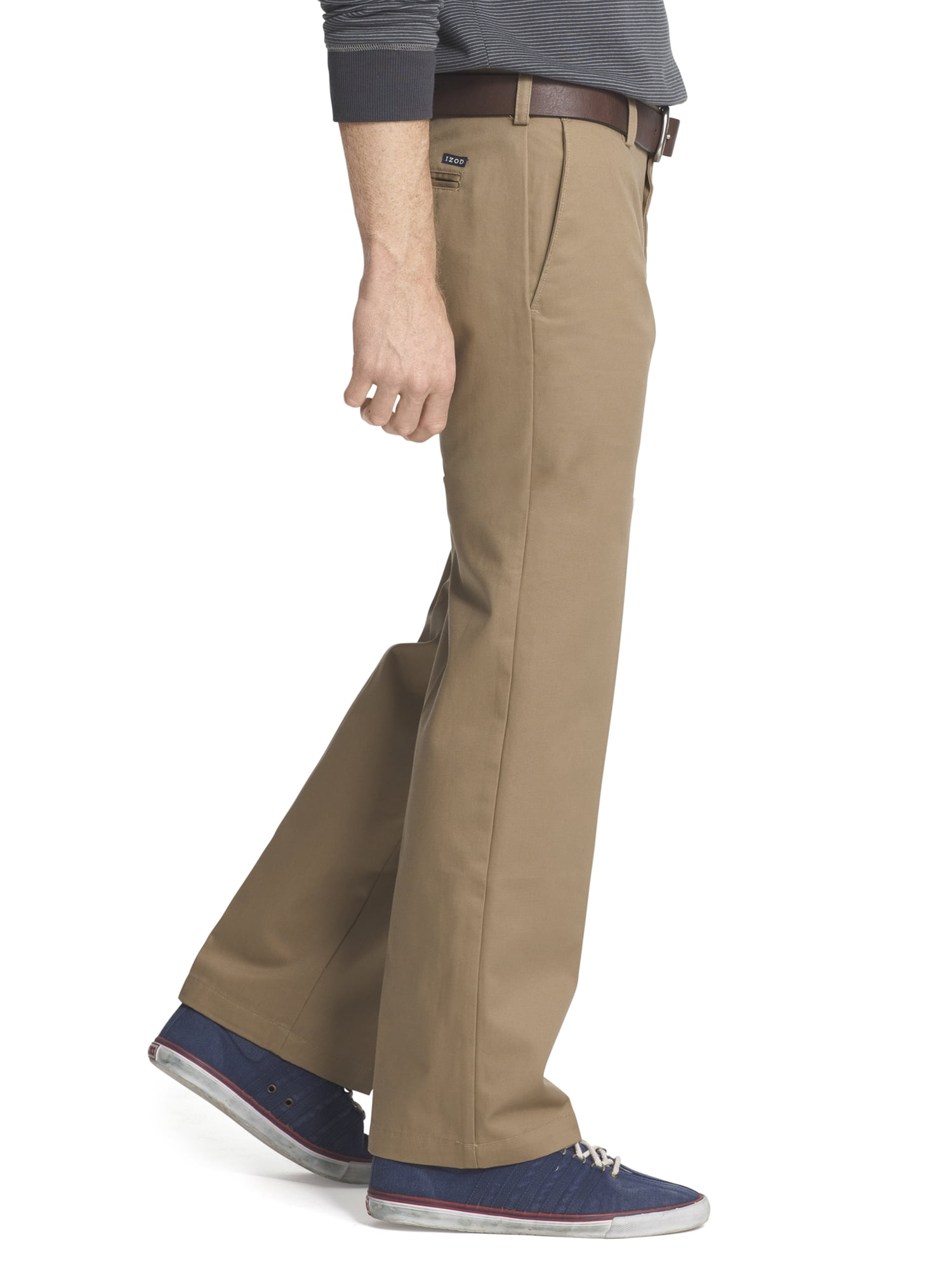 IZOD Men's American Chino Straight Fit Flat Front Pant