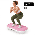 thumbnail image 5 of MERACH Full Body Vibration Plate 440 lbs Stability Pink Shaker Plate Calf Workout Silicone Pedals Bluetooth Sync 200 Watts, 5 of 11