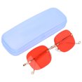 thumbnail image 2 of Gafas de sol sin montura con estilo para hombres y mujeres, gafas de sol portátiles con protección UV para viajes al aire libre, 2 of 8