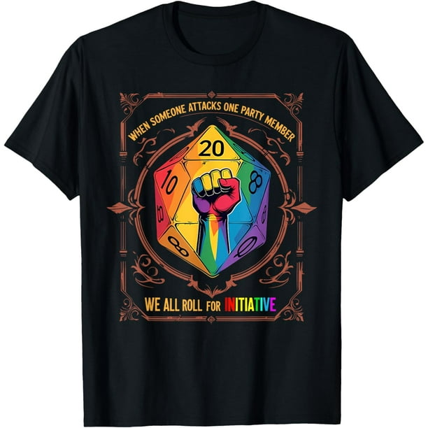 When Someone Attacks One Party Member LGBT Camiseta para hombre