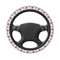 thumbnail image 3 of Balery Violets Flowers print Steering Wheel Covers Elastic Skidproof Steering Wheel Protective Cover Case for Men Women Universal 15 Inches Cars Accessories, 3 of 8