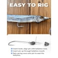 BLUEWING Ballyhoo Pin Rig with 12ft 100lbs Fluorocarbon Leader and 8/0 ...