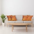 thumbnail image 4 of Ambesonne Orange Throw Pillow Cover 4 Pack, Vintage Mosaic Grunge, 20", Orange Mustard, 4 of 5