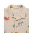 thumbnail image 2 of Garanimals Baby Boys' Print Button Front Knit Cabana Shirt, Sizes 0M-24M, 2 of 3