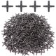 thumbnail image 2 of 50PCS 1/4'' 4 Ways Cross Connecter for 4/7mm Micro Tubing Hose Barbed Adapter Drip Irrigation Joint Connectors Professional Tool He Qiyong unisex, 2 of 2