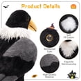 thumbnail image 2 of MaoGoLan 23.5" Giant Raven Stuffed Animal with 4 Small Crow Babies Plush Toy, 2 of 6