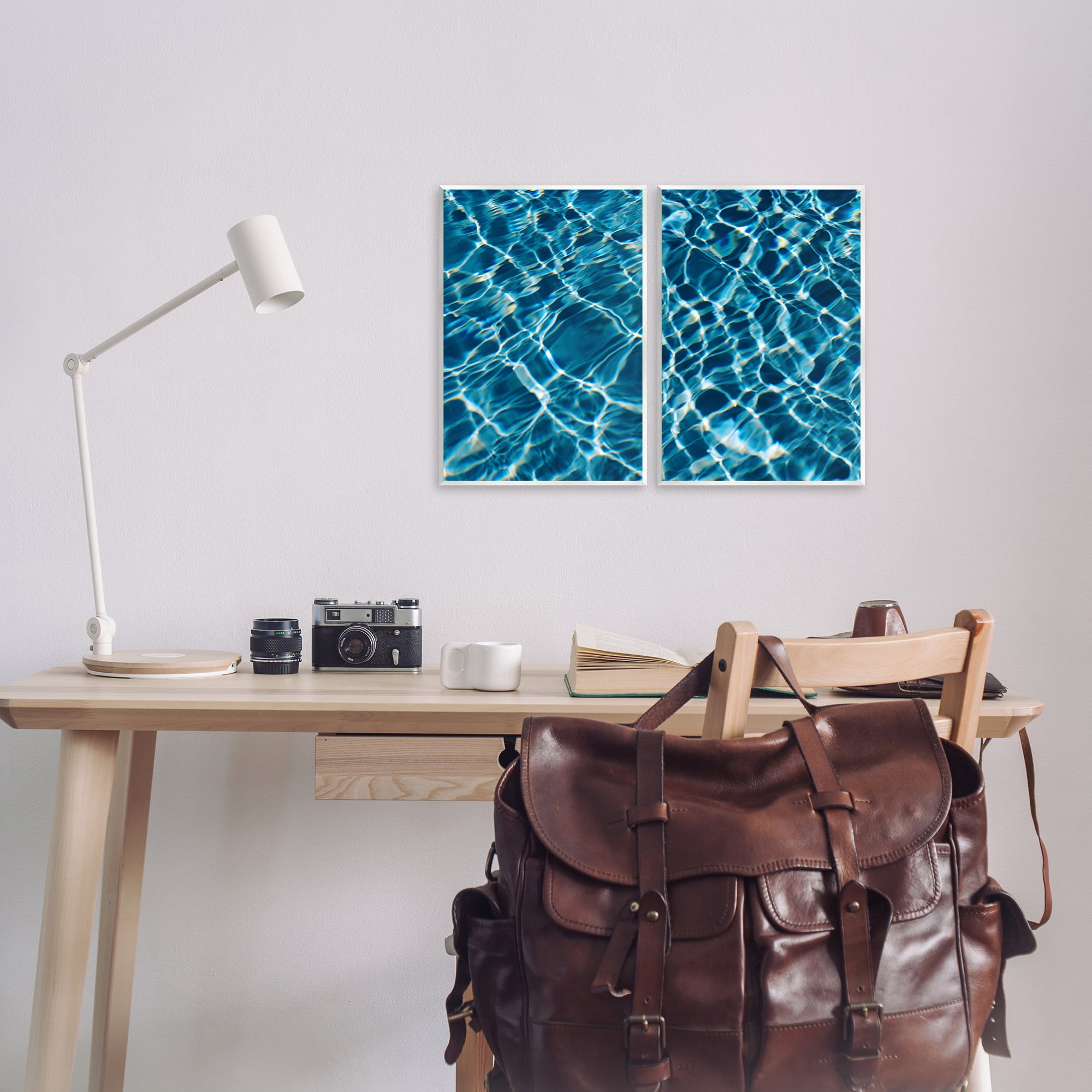 Stupell Industries Inviting Clear Pool Water Nautical & Beach Painting Unframed Art Print Wall Art, 11 x 14, Set of 2