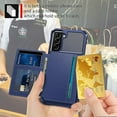 thumbnail image 4 of For Samsung Galaxy S21 Fe 5g Magnetic Wallet Card Bag Leather Phone Case, 4 of 5