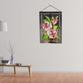 thumbnail image 3 of Abbracc Stained Hangings, Decorative Flower Stained Glass Window, Handcrafted Stained , Rose, 3 of 8