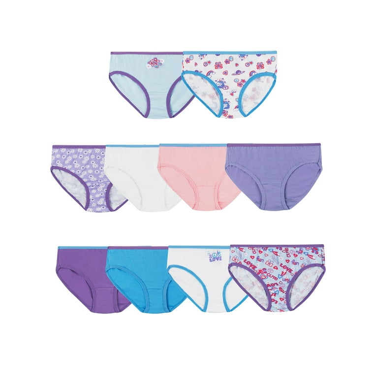 Hanes Girls Underwear, 3 Pack Core Cotton Brief Panties (Little Girls & Big  Girls) – BrickSeek