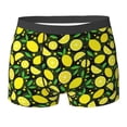 thumbnail image 6 of Men's Boxer Briefs, cute Lemon yellow Soft Comfy Mens Underwear Boxer Briefs Breathable With Widen Waist, 6 of 7