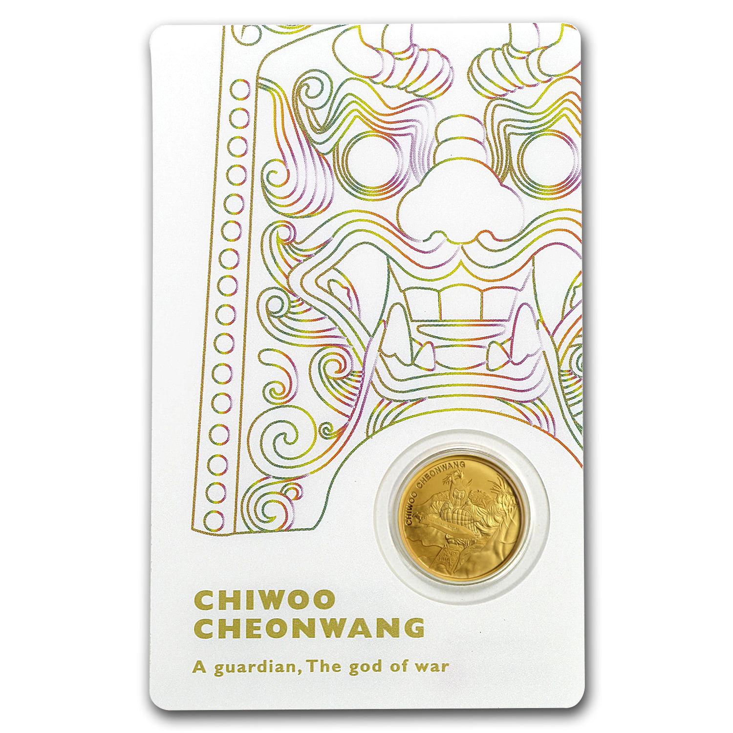 Red 2018 South Korea 1/10 oz Gold 1 Clay Chiwoo Cheonwang BU SKU#182250 