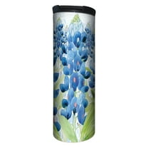 Highland Home "Blue Field of Flowers" 17 oz. Double Wall Stainless Steel Tumbler w/ Lid