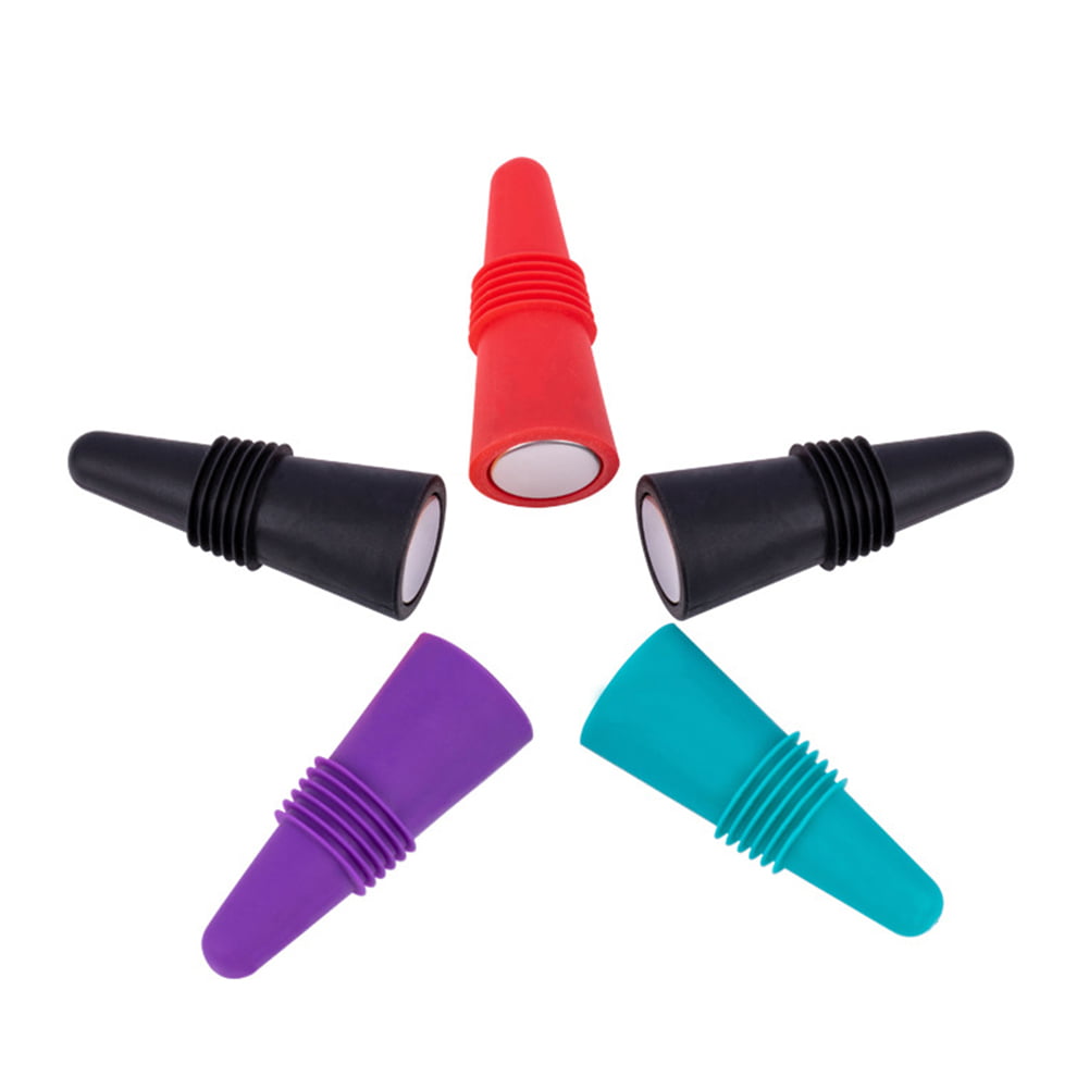 AB_ Reusable Silicone Red Wine Champagne Bottle Stoppers Cone Lid Details about   JF_ KF_ DI 