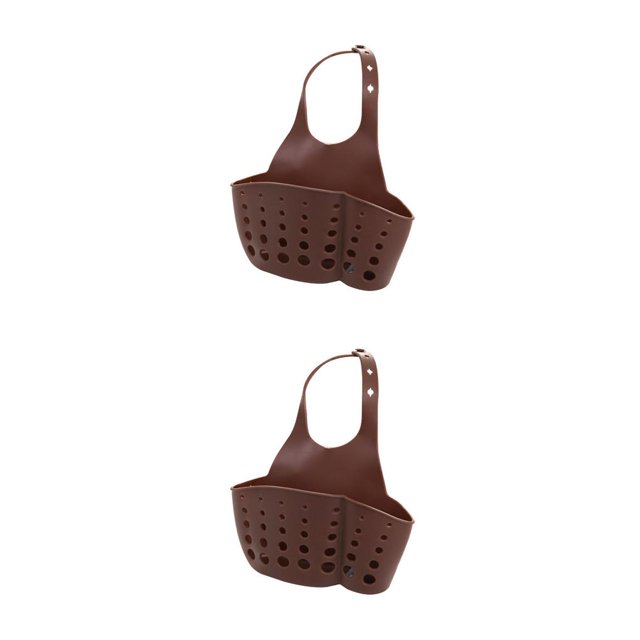Ounissouiy 1 unidad de doble bolsillo con ventosa para fregadero, escurridor de esponja, escurridor, cesta de almacenamiento, utensilio de cocina, Type1 NO1