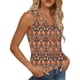 thumbnail image 2 of TaTaai Ladies Sleeveless Camisole Tshirt V Neck Strap Detail Printed Casual Top Lightweight Spring Summer Daily Wear Gift, 2 of 6
