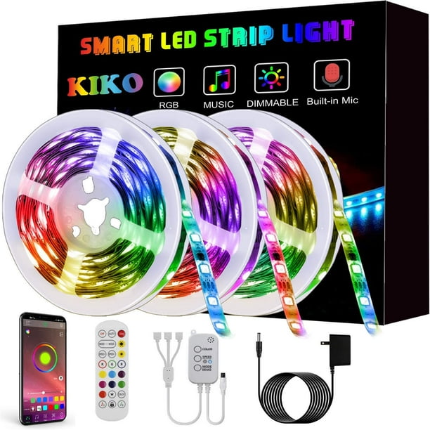 D Strip Lights KO Smart Color Changing Rope Lights 49.2ft15m SMD