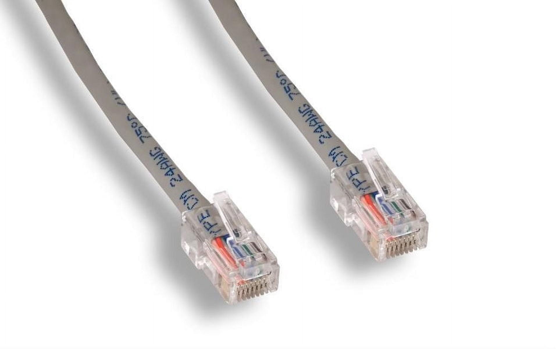 Cat5E Shielded Ethernet Patch Cable Gray 5ft - Internet Cable Snagless Boot Network Wire - High Speed Ethernet Patch Cable 350MHz FTP Cord - 4 UTP 24AWG Stranded Pure Copper Wire