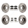thumbnail image 1 of Transit Auto Front Rear Disc Brake Rotors and Semi-Metallic Pads Kit for Car Honda Accord K8F-101449, 1 of 11