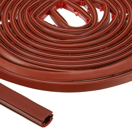 

Uxcell All 40Ft Weather Stripping Door Seal 2Roll 5/16 T PET D-Shape Sealing Tape Brown