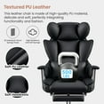 thumbnail image 3 of CoolHut Ergonomic Desk Chair Breathable Mesh Chair with Adjustable High Back Lumbar Support Flip-up Armrests, Executive Rolling Swivel Comfy Task Computer Chair for Home Office, Black, 3 of 6