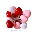thumbnail image 3 of Heart-Shaped LED String Lights for Wedding Decorations, Valentine's Day Romantic Decor, Party Room Lighting, Plastic Decorative Lights - 236.22 Inches, 3 of 6