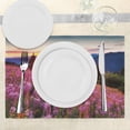 thumbnail image 3 of Ambesonne Country Place Mats Set of 4, Spring Mountains Floral, Standard Size, Pink Blue, 3 of 6