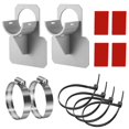thumbnail image 1 of 2pcs Swimming Pool Pipe Holder Tool Kit Hose Holder Fitting Fit, 1 of 9