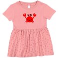 thumbnail image 3 of Inktastic Cute Red Crab Girls Baby Dress, 3 of 5