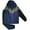 Navy Blue, variant on Men's 2-Piece Windbreaker Colorblock Tracksuit Meshed Lined Nylon Water Repellent Sauna GYM Outfit