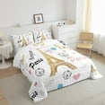 thumbnail image 3 of jejeloiu Eiffel Tower King Size Comforter Sets,Romance Theme Bedding Comforter Set,Butterfly Dessert Heart Bedding Set For Child,Ultra Soft Room Decorative,3-Piece, 3 of 8