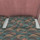 thumbnail image 3 of Juego de cama geométrico retro, funda nórdica de algodón ondulado verde, nostalgia de los 70, 3 of 6