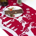 thumbnail image 6 of GFHFHITJ Winter Dining Table Decoration Christmas Table Runner 13 And 71 Inch Reindeer Table Linen with Tassels Christmas for Home Dinner Party Supplies, 6 of 6