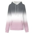 thumbnail image 3 of Pimelu Hoodies for Women Womens Hooded Sweatshirt Fashion Drawstring Gradient Pullover Hoodies Tops Ladies Girls Long Sleeve Plus Size Hooded Sweater with Pocket, 3 of 4
