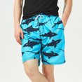 thumbnail image 1 of toraway Men's Beach Sweatpants Printed Trousers Drawstring Jogging Leisure Shorts XXL, 1 of 3