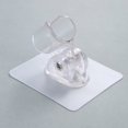 thumbnail image 2 of No Drill Adhesive Shower Head Holder, Adjustable Wall Mount Bracket for Handheld Shower, Clear, 2 of 4