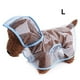 thumbnail image 4 of Greeniant Chubasquero impermeable para mascotas para cachorros, chaqueta de ropa transparente de secado rápido con hebillas de doble Ropa para mascotas marco azul L, 4 of 6