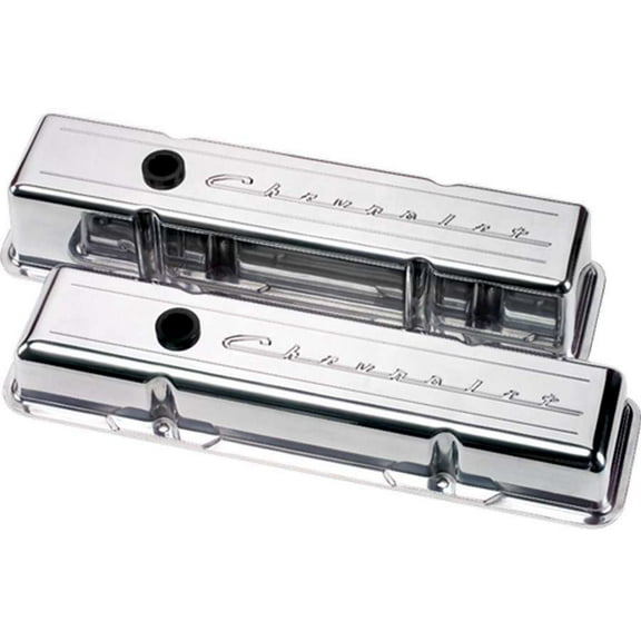 Billet Specialties SBC Script Tall Valve Covers