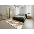 thumbnail image 4 of Ahgly Company Indoor Rectangle Abstract Wheat Beige Abstract Area Rugs, 2' x 3', 4 of 6