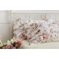 thumbnail image 3 of Meaning4 Rose Floral Long Ruffles Pillow Shams Cotton 2 Pieces (King Size, Rose), 3 of 9