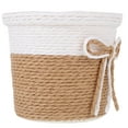 thumbnail image 4 of Miangastore 2Pcs Imitation Paper-woven Flowerpots Plant Pots Simple Plants Container (As Shown), 4 of 9