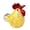 Yellow, variant on Sitting Rooster Figurines Hand Blown Glass Chickens Statue Sculptures