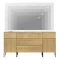 thumbnail image 3 of 63" Modern Reeded Dresser TV Stand with Drawers, Entertainment Center with Charging Station, Wooden TV Console with Storage for Living Room, 3 of 8
