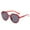 Red, variant on Miorin Under $5 Oval Fashion Sunglasses For Women Trendy Classic Shades Protection Pink Frame Black Lens Sunglasses